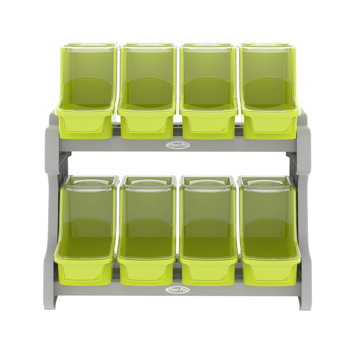 Plast Pet PDV Dispenser Verde Ácido Expositor e Armazenador de Alimentos